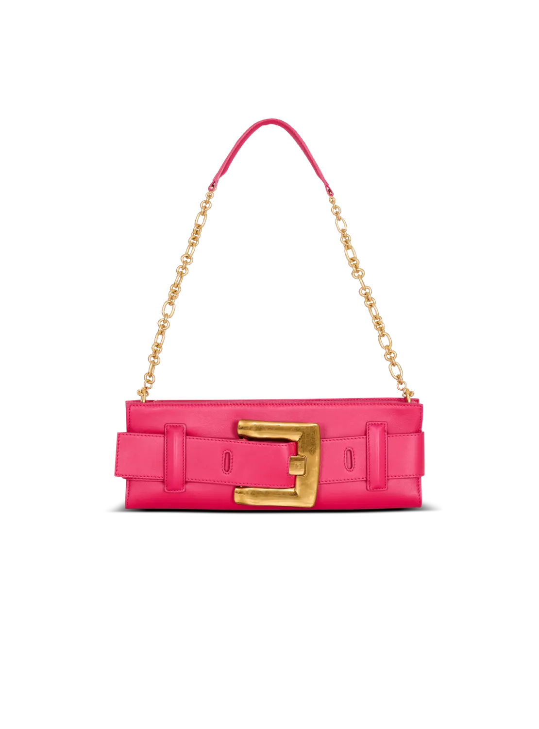 

Клатч из телячьей кожи Anthem Balmain, розовый