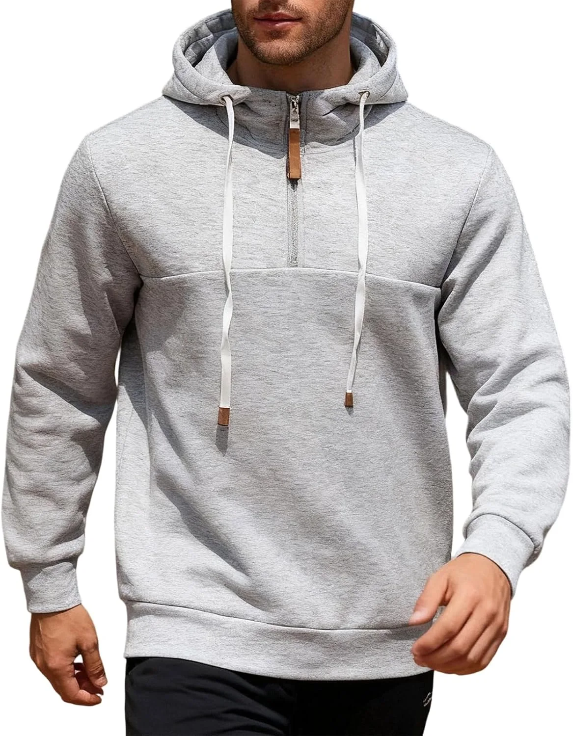 

Мужской худи с капюшоном на молнии и шнурке Levdog