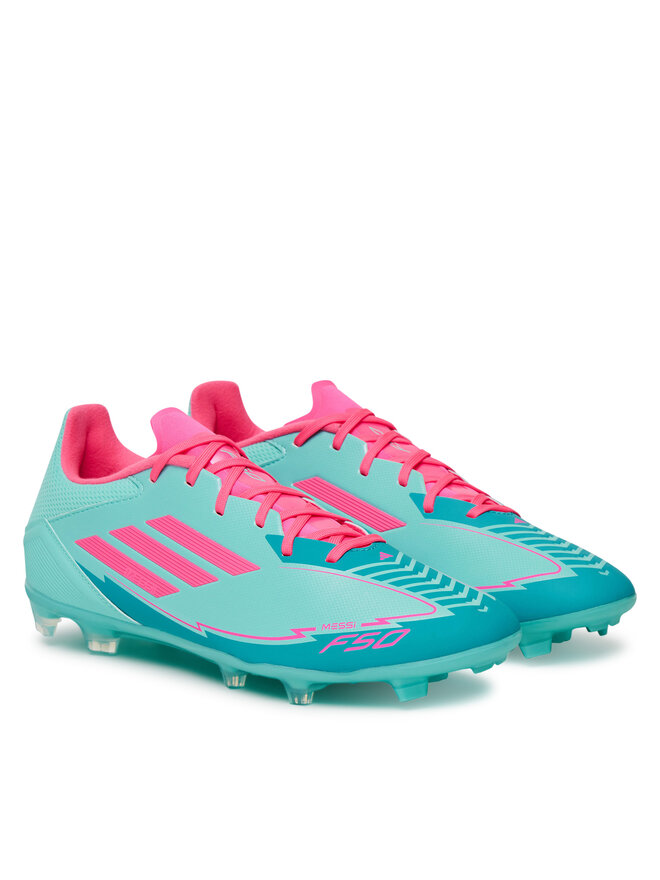 Футбольные бутсы F50 League Messi Firm/Multi-Ground Ih0928 Adidas, бирюзовый — фото 2