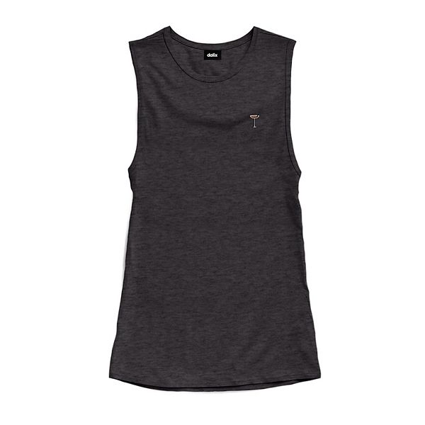 

Женский топ muscle tank цвета coffee martini Dalix, Dark Heather