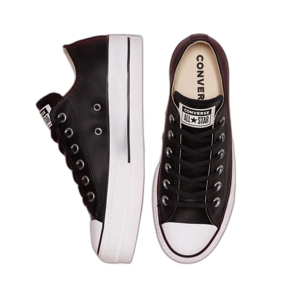 Кроссовки Converse Chuck Taylor All Star Lift Platform Leather, черный — фото 3