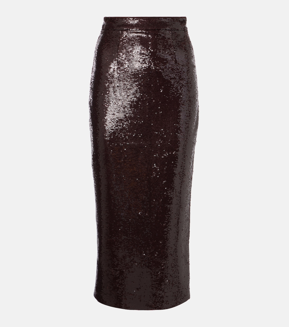 

Юбка миди с пайетками Roland Mouret, коричневый