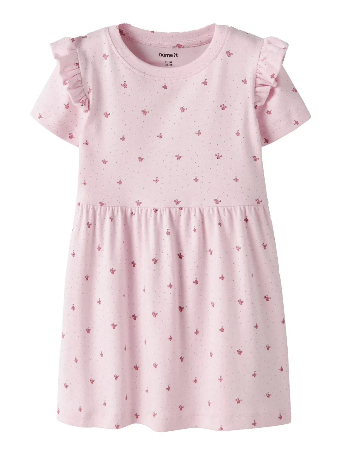 Платье с принтом, Name it, cradle pink