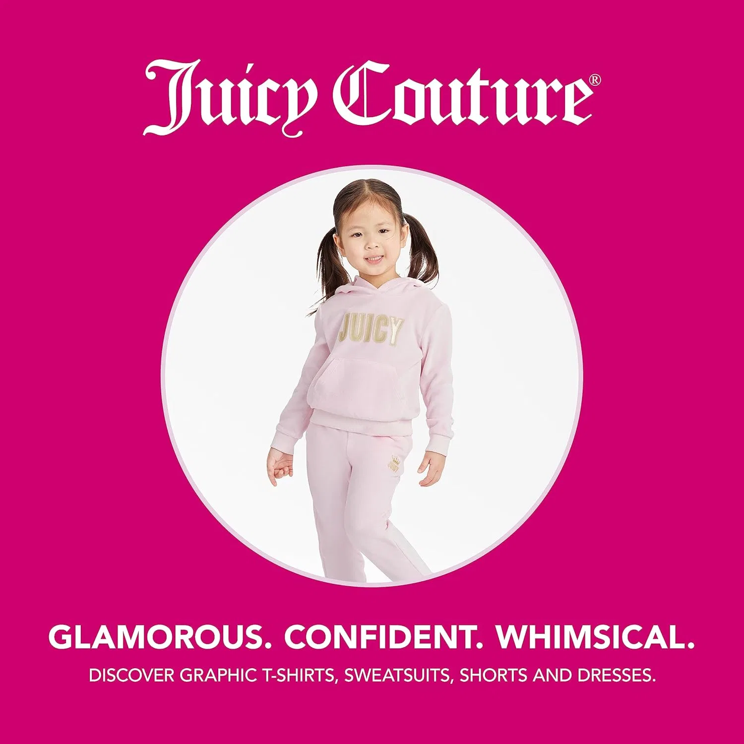 Детские спортивные брюки Juicy Couture из плюшевого велюра с ребристой отделкой на талии и манжетах, небесно-голубой — фото 3