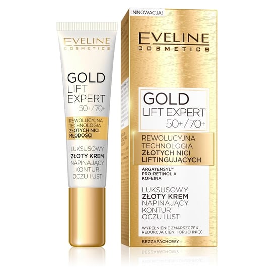 

Крем для глаз и губ 50+/70+, 15 мл Eveline Cosmetics, Gold Lift Expert