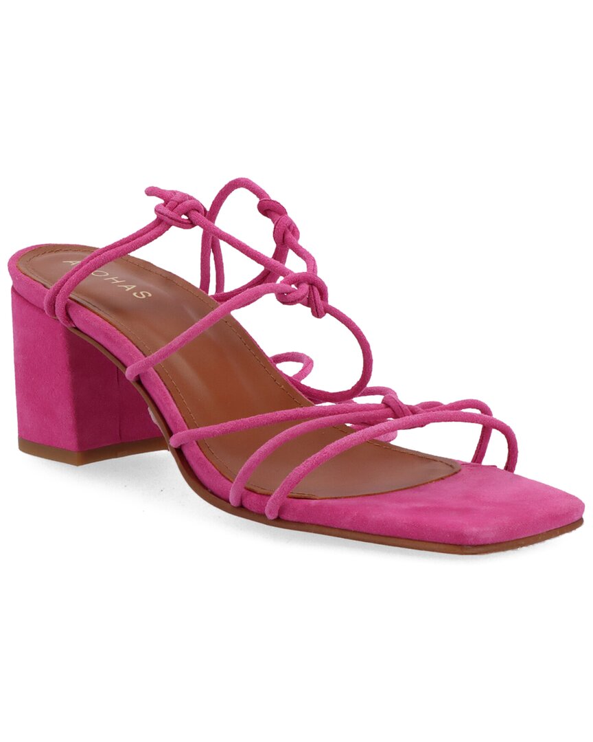 ALOHAS Paloma Leather Sandal, Magenta