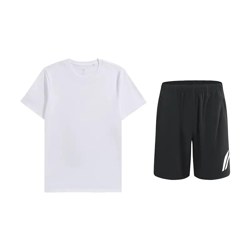 

Li-Ning Casual Sportswear Unisex, set (белый short-sleeved shirt+черный shorts)