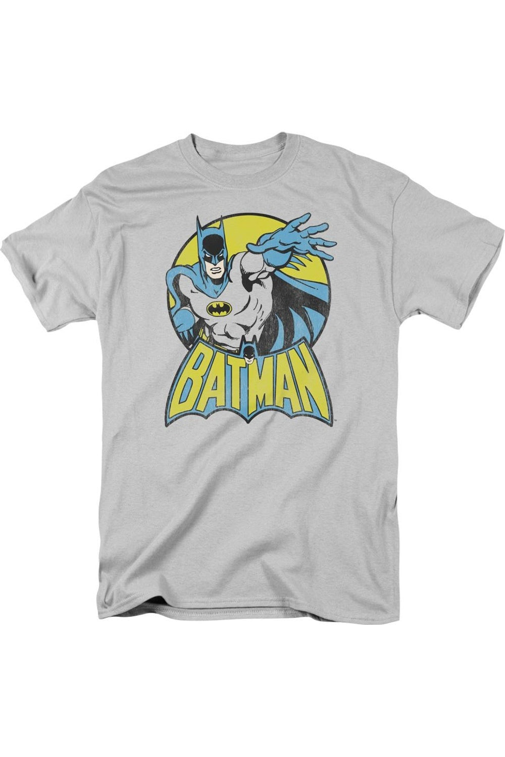 

Футболка с коротким рукавом для взрослых DC Comics Batman Gildan, серебряный