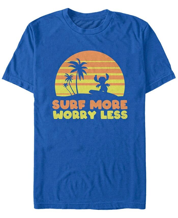 

Мужская футболка Surf More Worry Less с короткими рукавами Fifth Sun, синий
