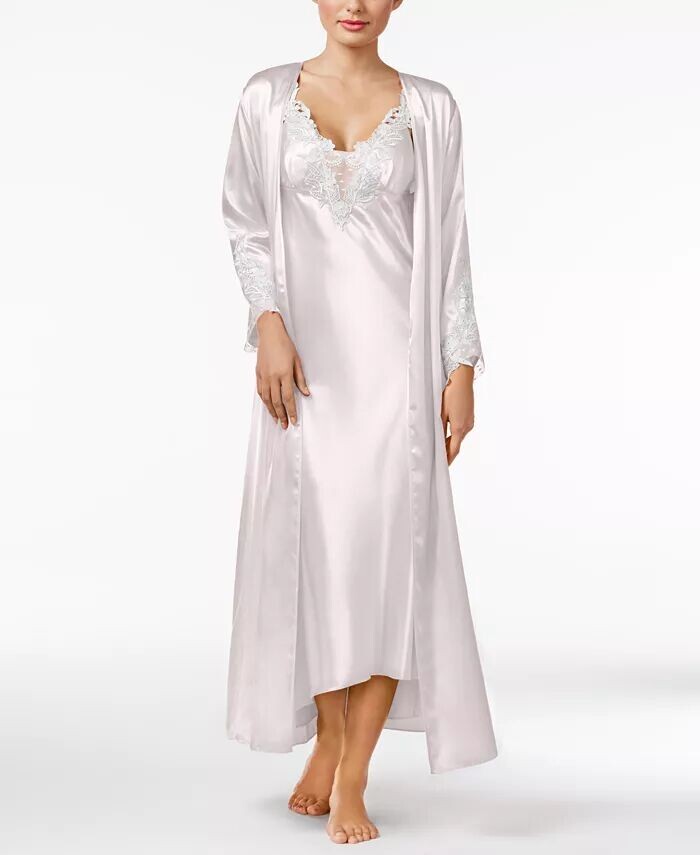 

Платье и халат Stella Satin Venise Trim раздельные Flora by Flora Nikrooz