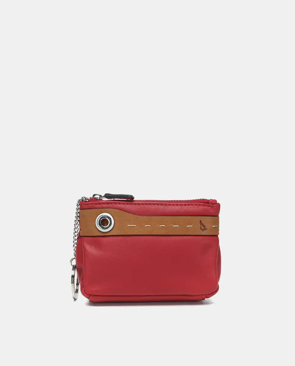 

Кошелек Oceans Diary из двухцветной красной кожи Abbacino, красный