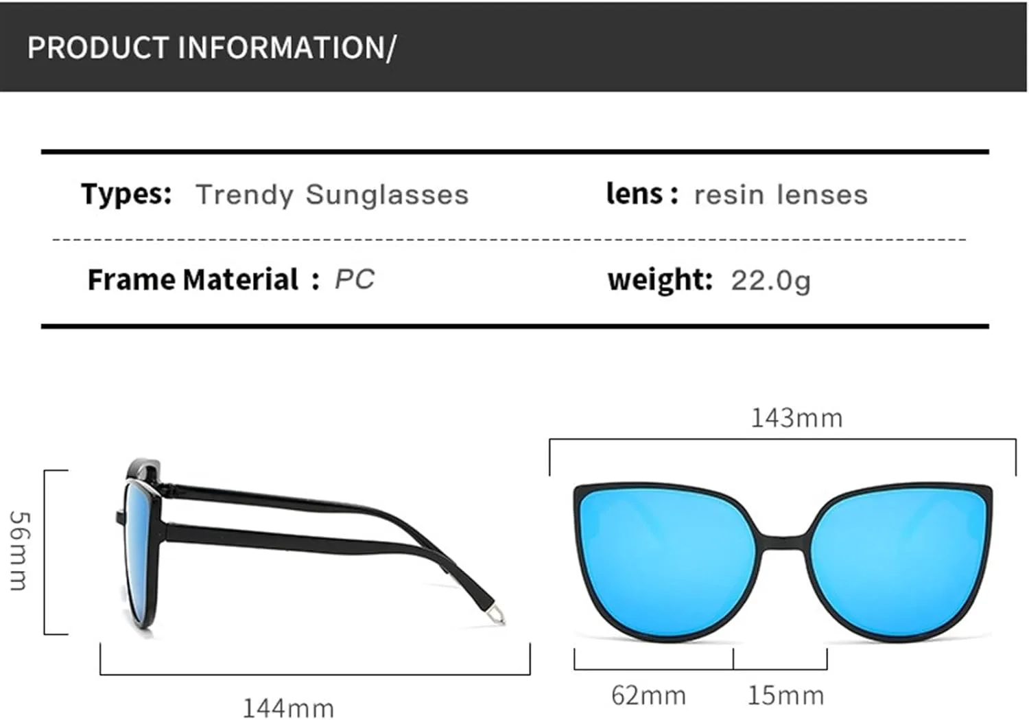 

Солнцезащитные очки для женщин на открытом воздухе с крупной оправой, для отдыха, поездок на работу, спортивные солнцезащитные очки для мужчин Generic, Blue
