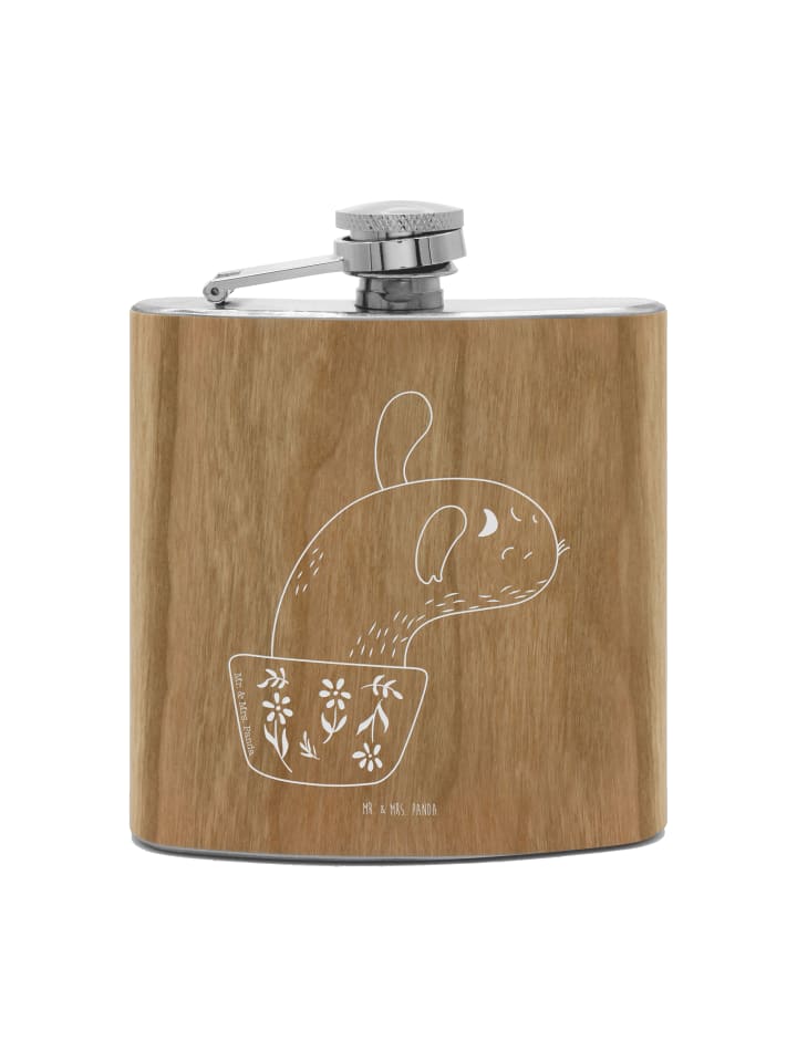 

Mr. & Mrs. Panda Фляга Flachmann Hund Entspannen ohne Spruch in Braun