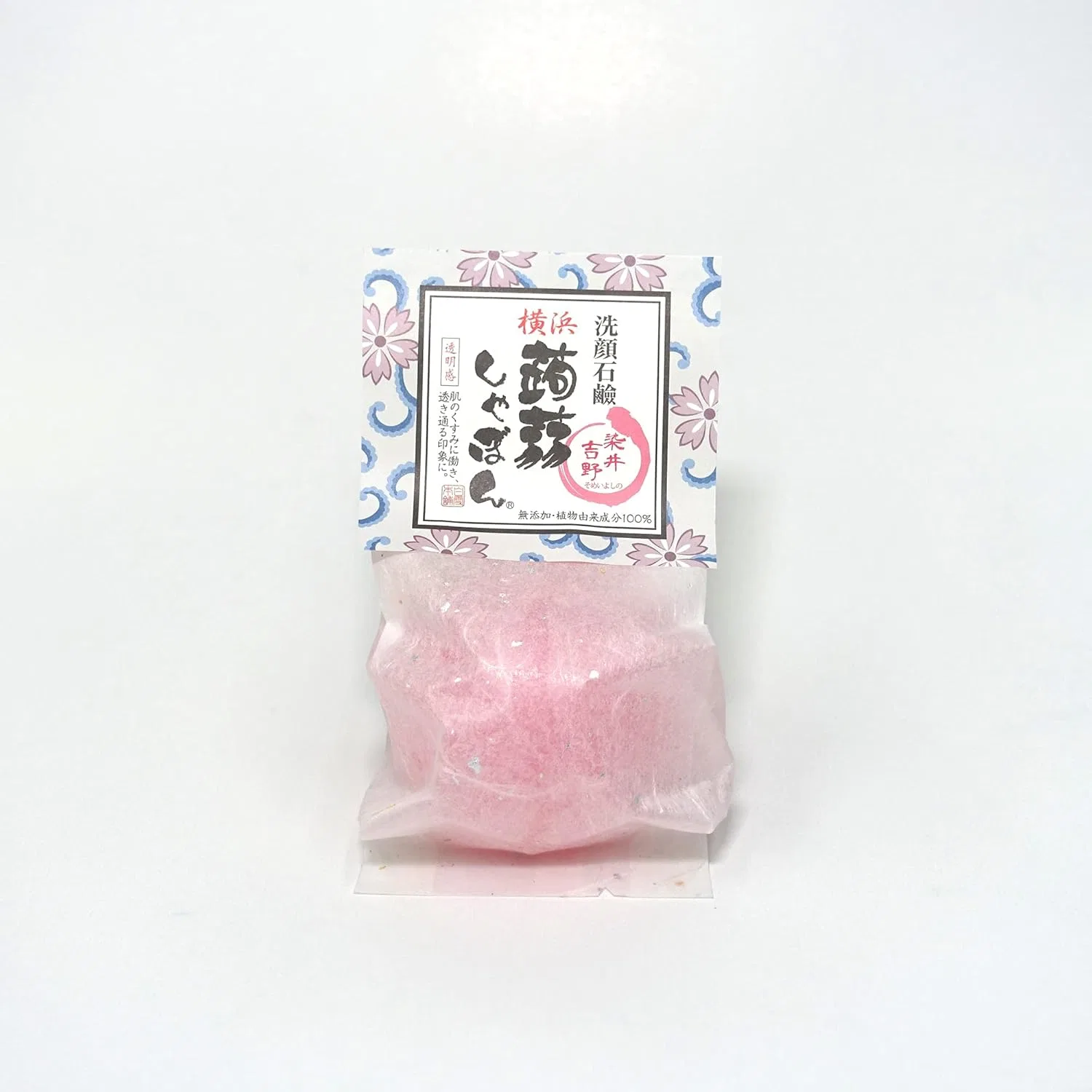 Очищающее мыло для лица Konjac Shampoo Konnyaku Shabon Somei Yoshino 80 г — фото 2