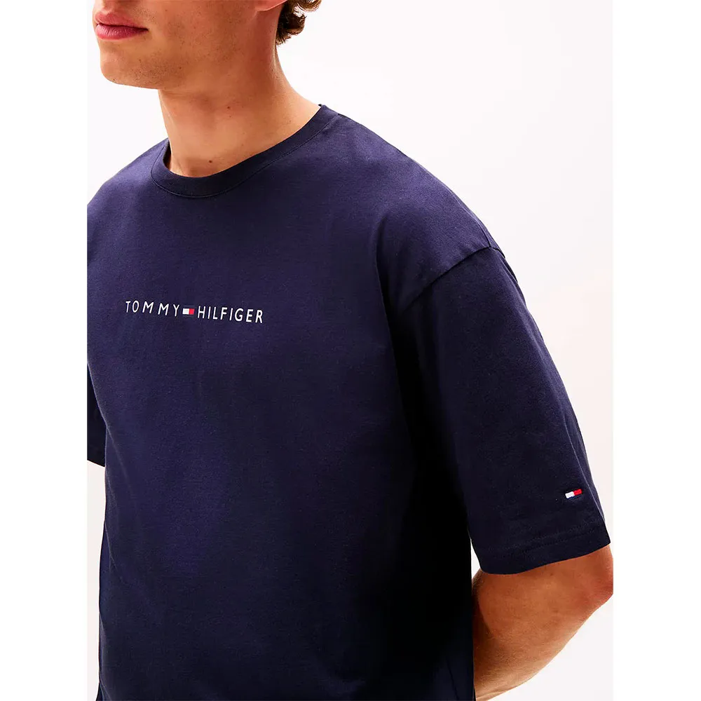 Футболка с коротким рукавом Tommy Hilfiger Cont Logo, синий — фото 4
