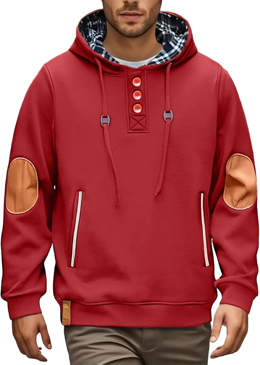 

Мужская толстовка с капюшоном и карманом-кенгуру