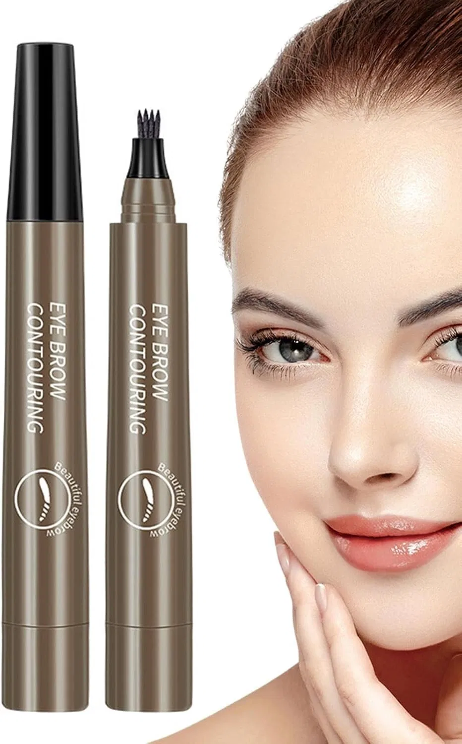 Краска для бровей Brow Ink с 4 наконечниками, бежевый, 1 шт — фото 4