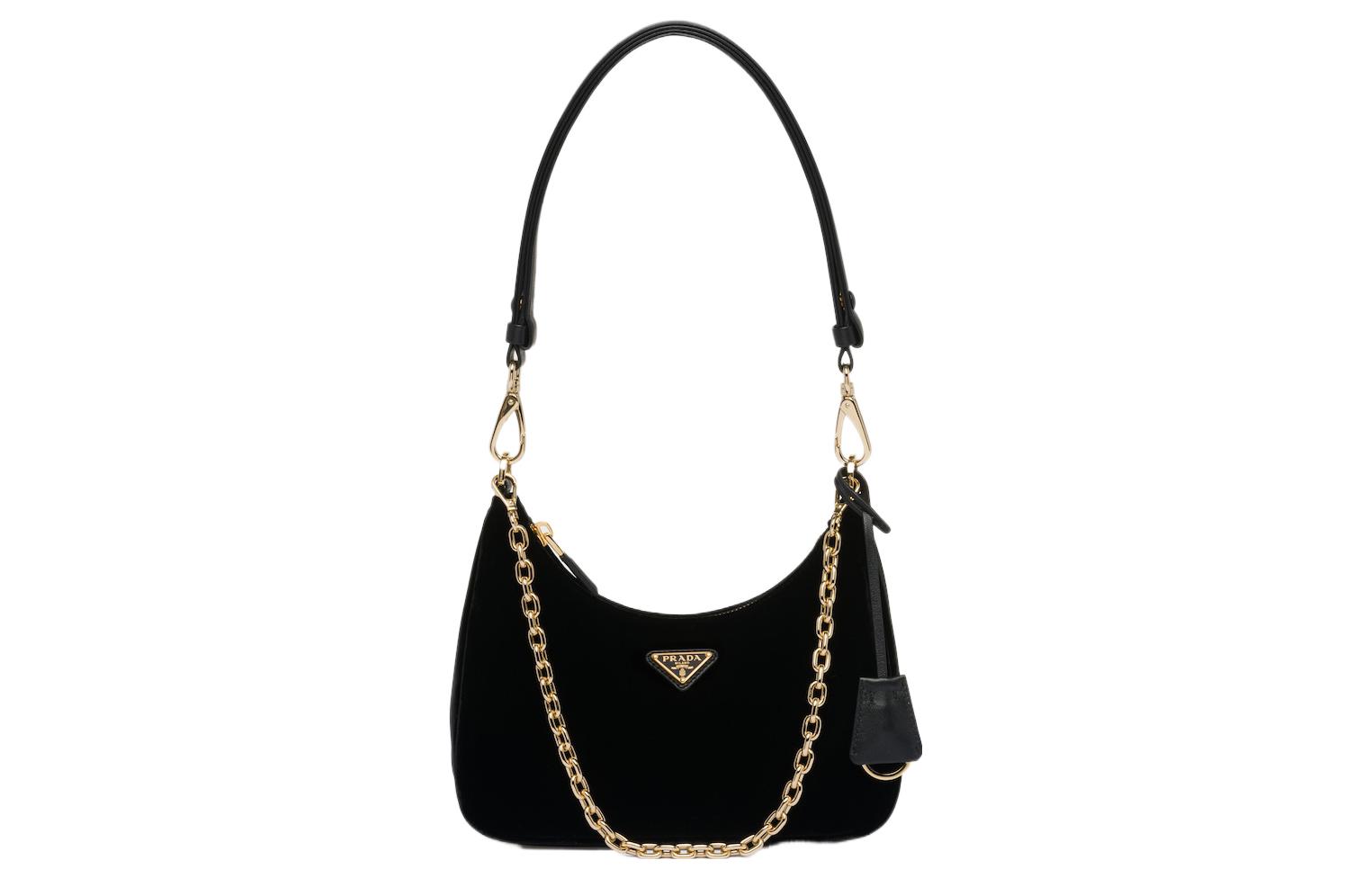 

PRADA Кожаная женская сумка через плечо black