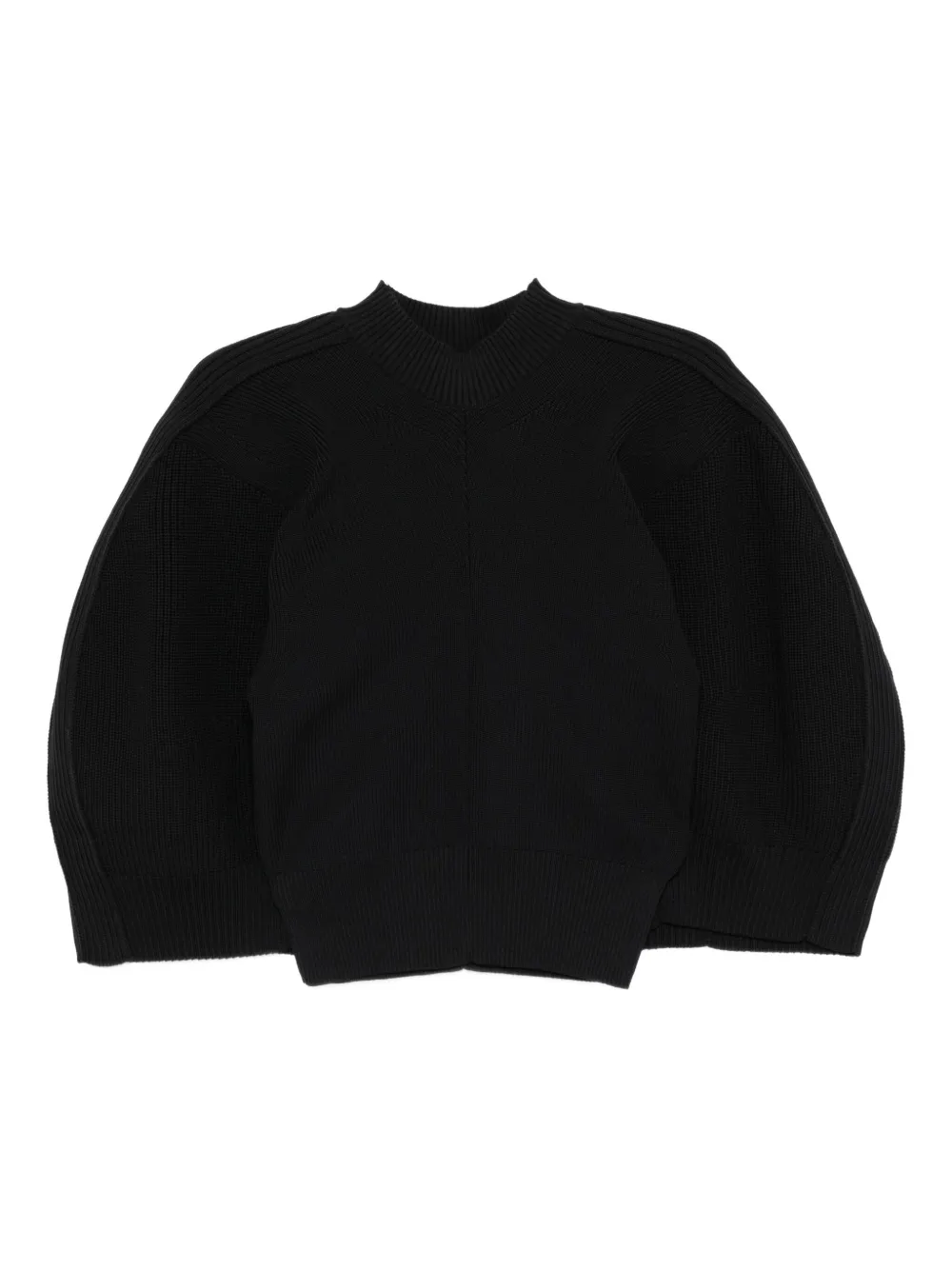 

Свитер с объемными рукавами SACAI, черный