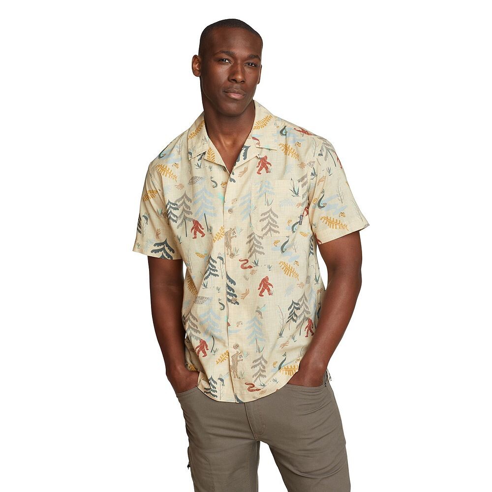 

Рубашка баха с короткими рукавами Big & Tall Eddie Bauer, цвет Birch