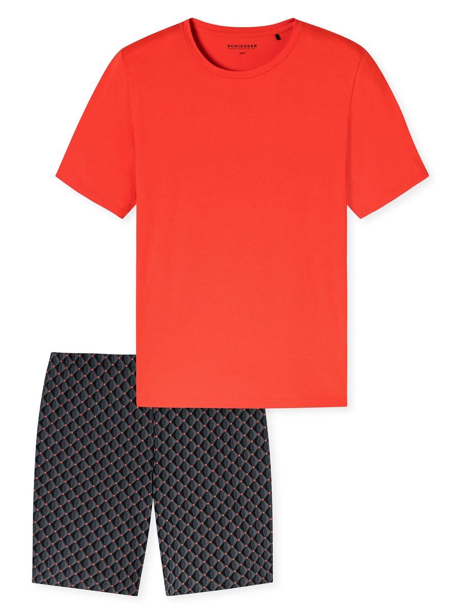 

Короткая пижама SCHIESSER Casual Essentials, цвет Light red