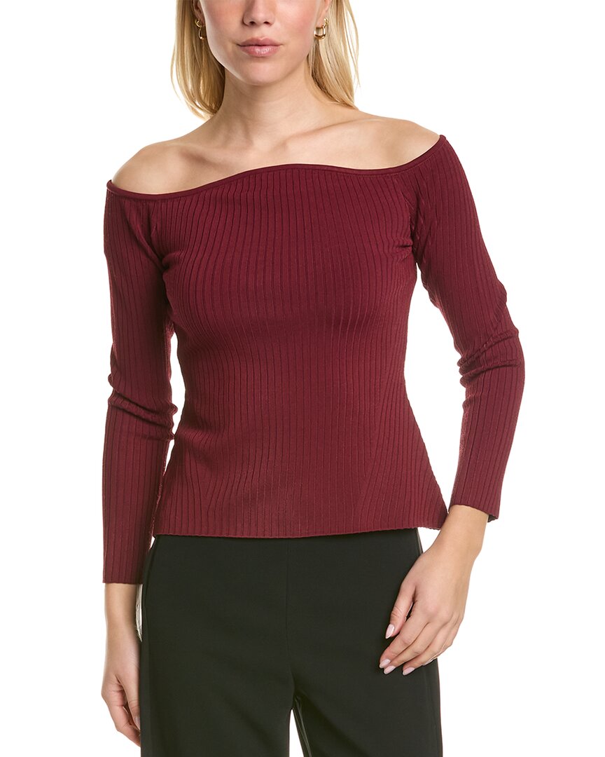 

Топ с круглым вырезом BCBGMAXAZRIA, красный