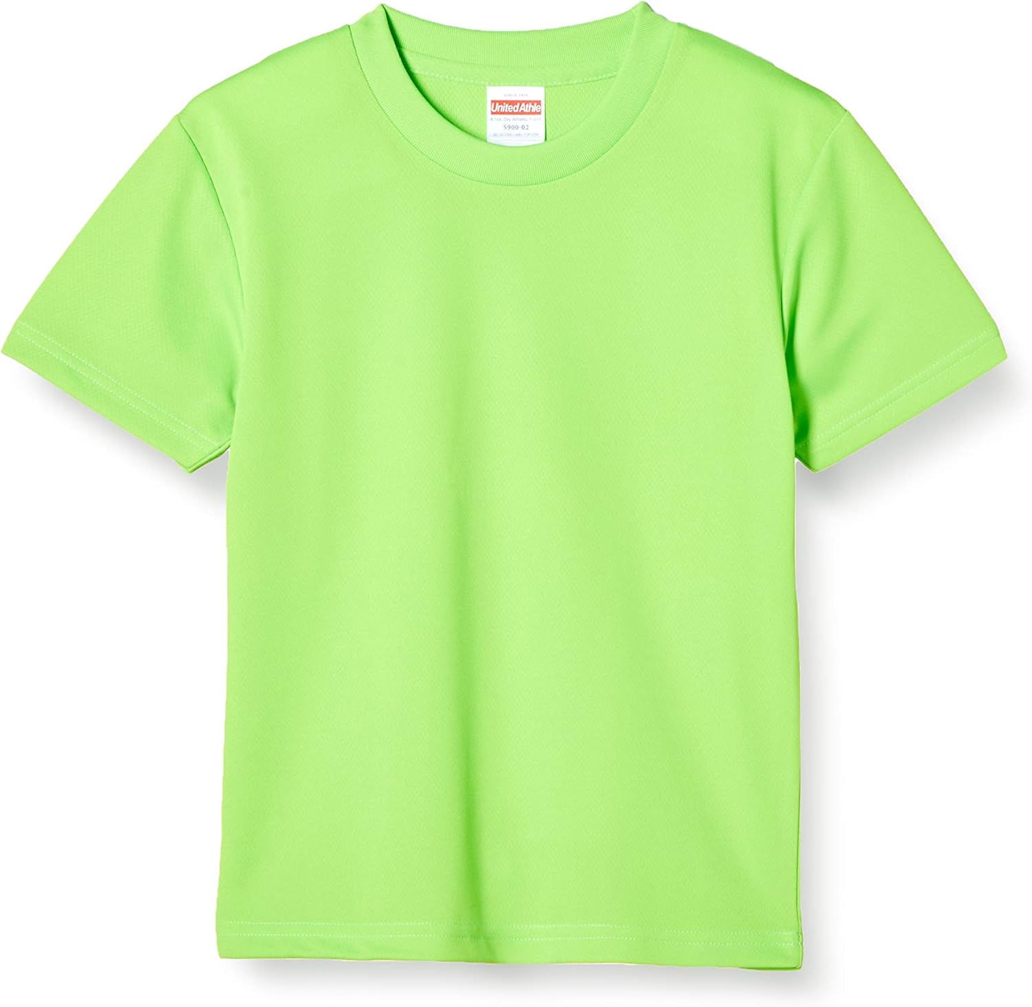 

Детская повседневная футболка с коротким рукавом United Athle 4.1 Oz Dry (590002c-112), флуоресцентный зеленый