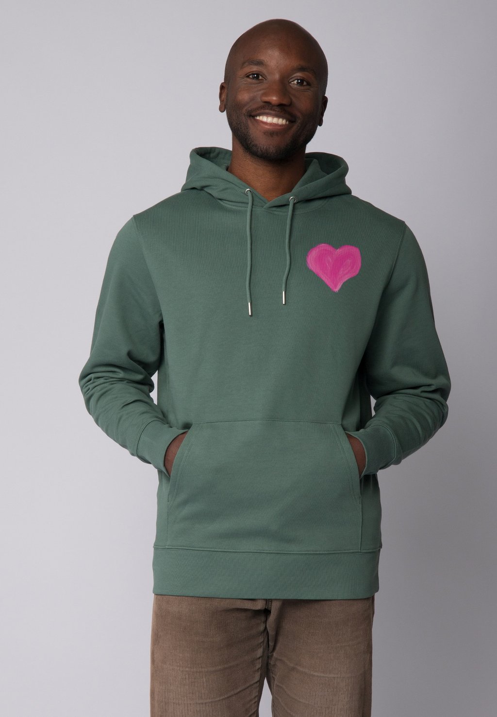 

Толстовка PINK HEART - Hoodie watapparel, темно-зеленый
