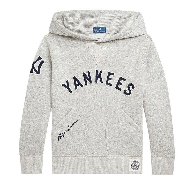 

Худи Polo by Ralph Lauren x New York Yankees Pullover Hoodie Heather Grey, серый