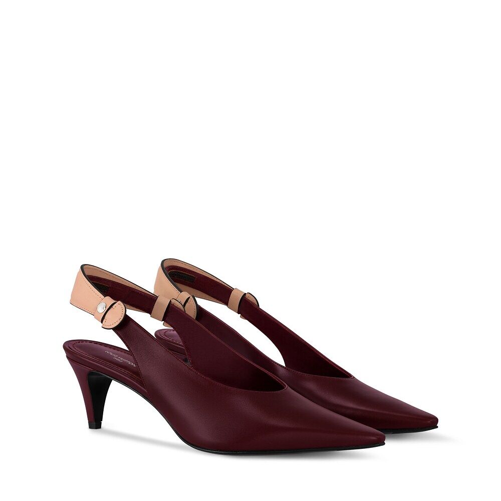 Туфли-лодочки Legacy Slingback Louis Vuitton, красный