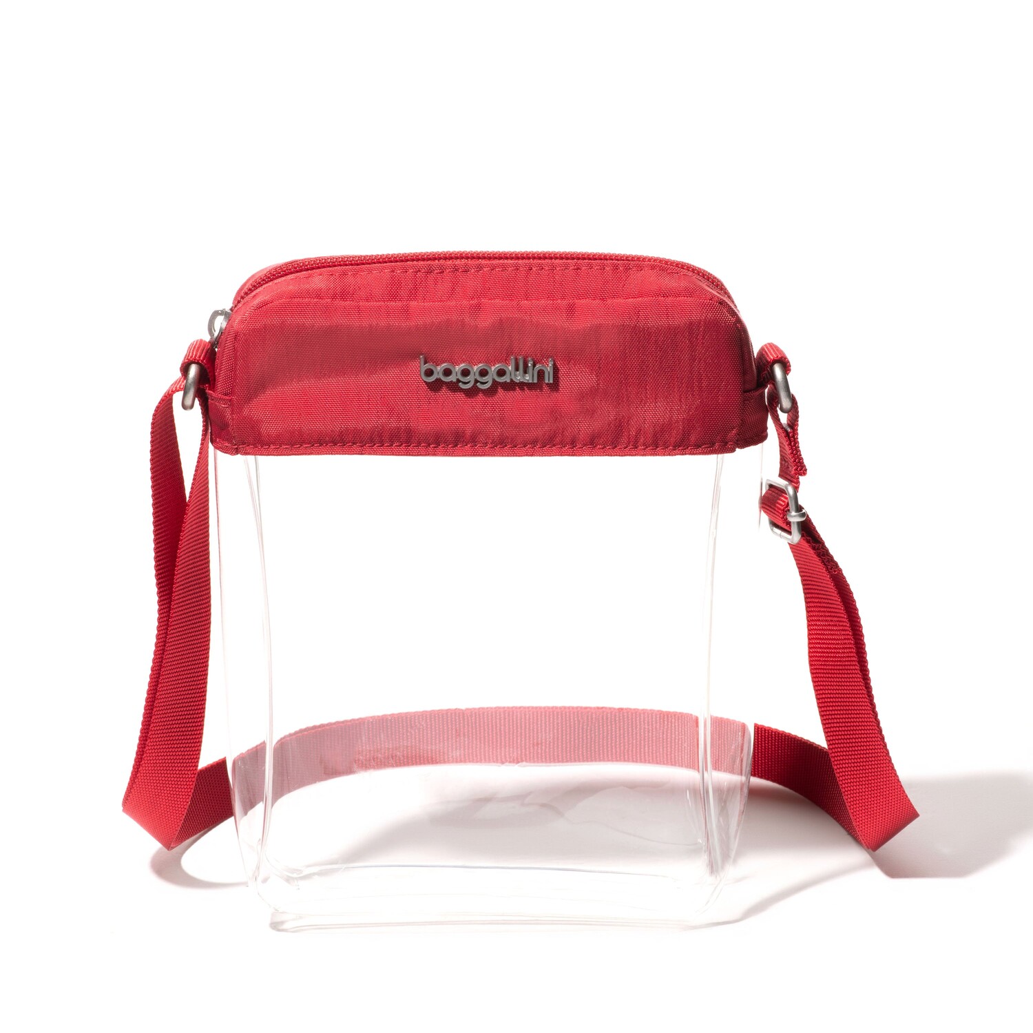 

Кроссбоди Baggallini Clear Stadium Explorer, красный