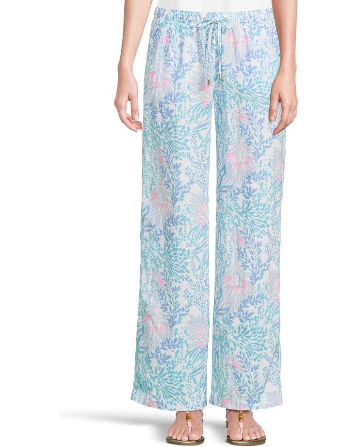 

Брюки Lilly Pulitzer Brawley Linen Pants, цвет Multi Via Del Mar