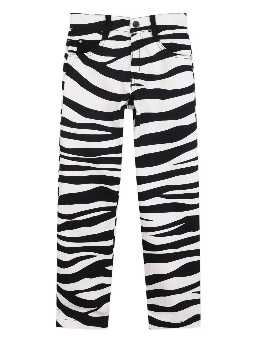 

Брюки с зебровым принтом Marc Jacobs Kids, черный