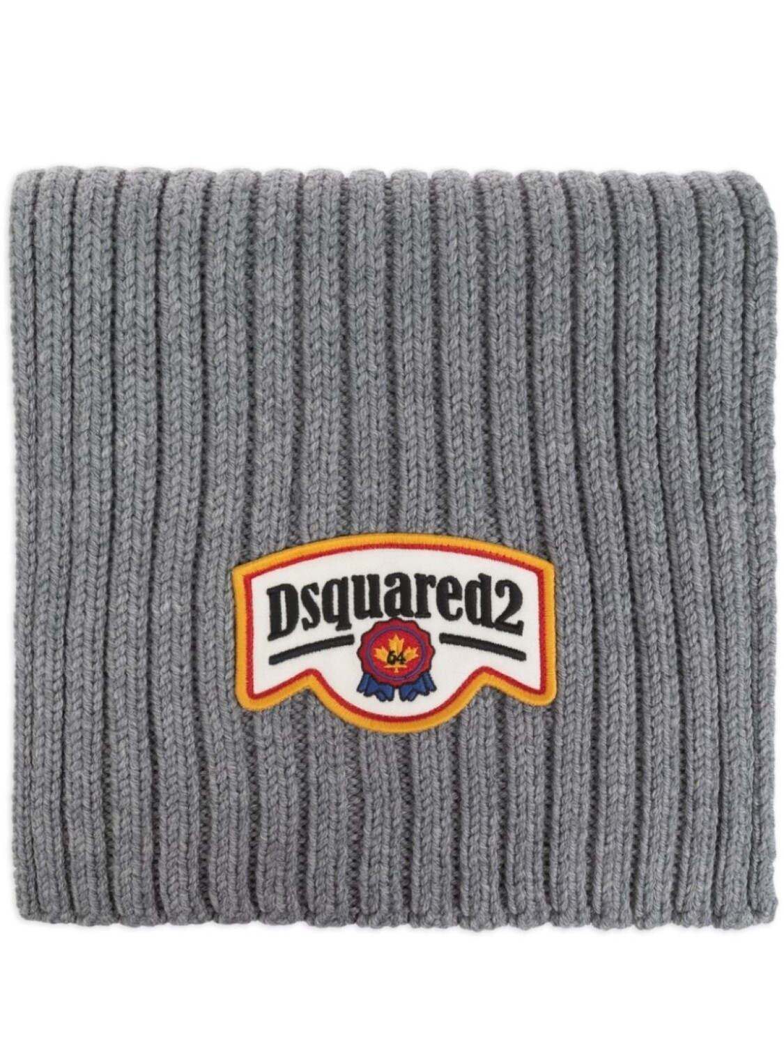 

Шарф с нашивкой-логотипом DSQUARED2, серый