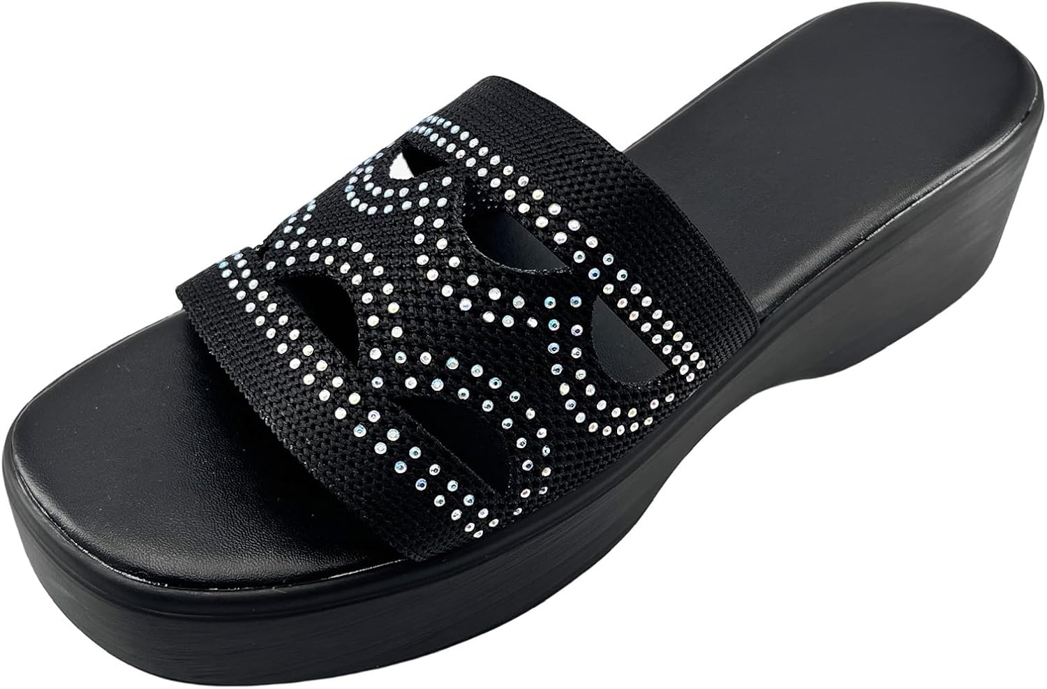 

Женские сандалии с горкой, подошвенный фасциит, обувь с поддержкой свода стопы, толстые тапочки с открытыми носками, бохо-пляжные сандалии, летние сандалии для ходьбы, удобная повседневная обувь, йога-коврик Generic, черный