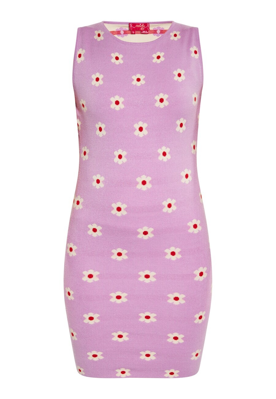 

Вязаное платье swirly Knitted dress, цвет plum