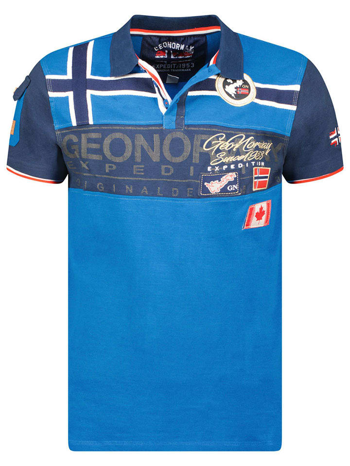 

Рубашка-поло Geographical Norway, синий