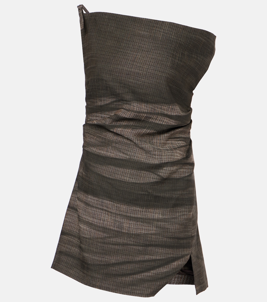 

Dumella мини-платье с одним плечом Acne Studios, Black Melange