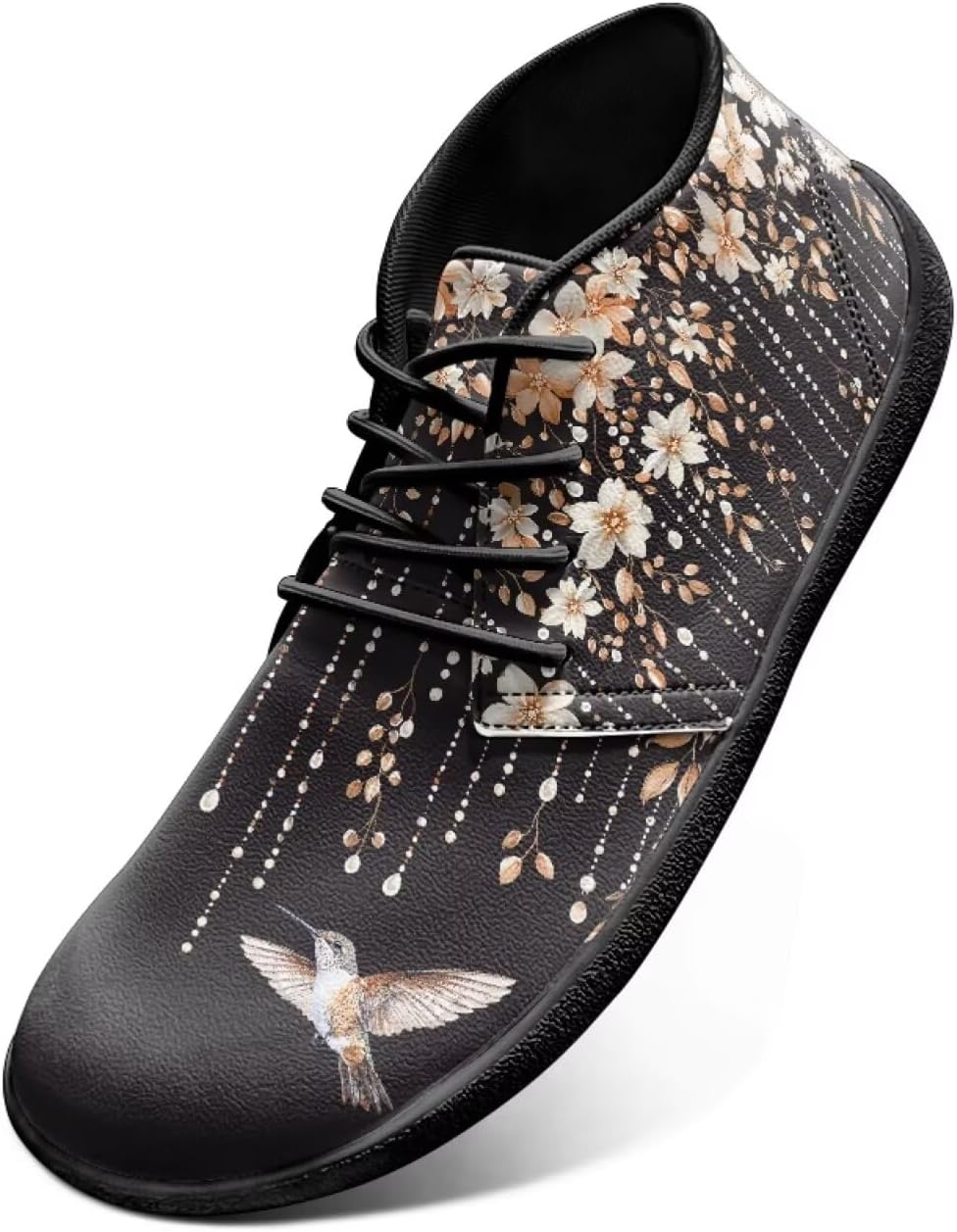 

Кроссовки Rooster Athletic, туфли-слипоны Hummingbird, плоские туфли, широкие обувь босоножки для мужчин и женщин, с нулевым перепадом подошвы, легкие тренировочные кроссовки Chririnla, Floral Pattern Hummingbird