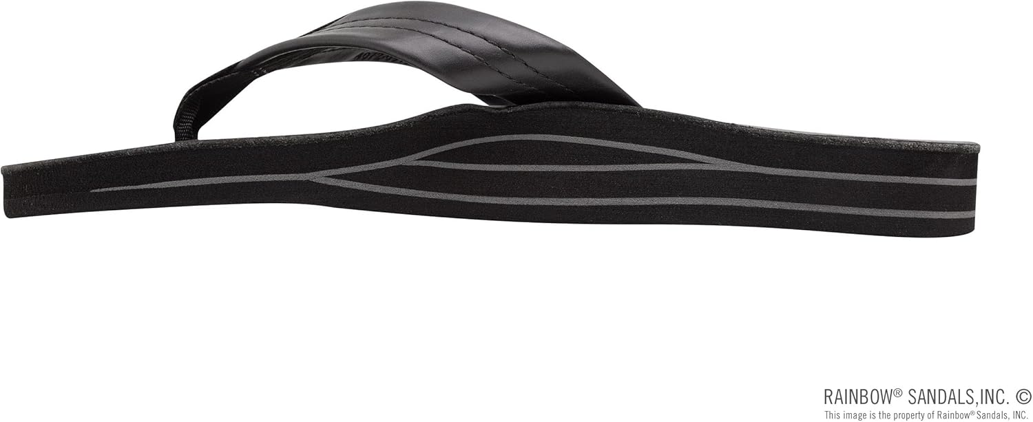 Мужские сандалии Rainbow с двойным слоем кожи и поддержкой свода стопы Rainbow Sandals, черный — фото 2