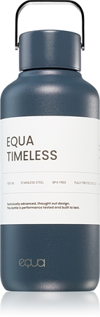 

Бутылка для воды из нержавеющей стали маленькая Equa Timeless, Navy 600 ml