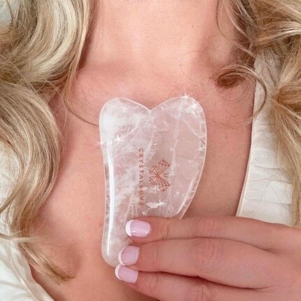Массажная тарелка Crystalove Gua Sha из горного хрусталя Crystallove — фото 2