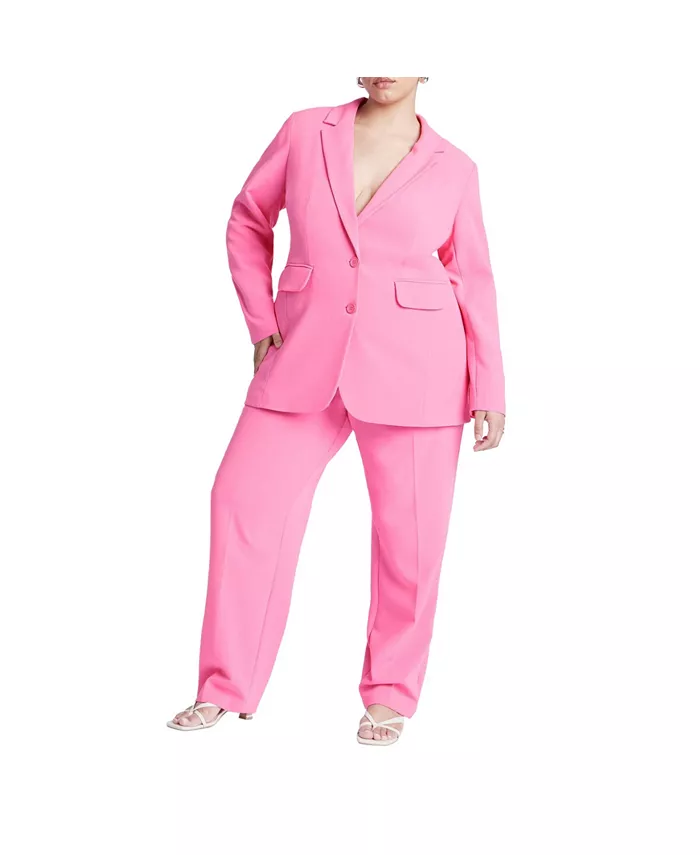 

Женские брюки The 365 с прямыми штанинами Eloquii, розовый