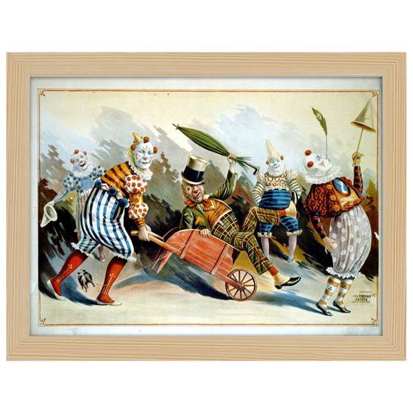 

Рамка для фотографий LegendArte Poster Five Circus Clowns цвет eiche