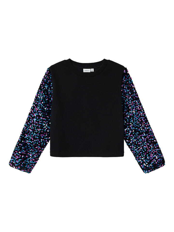

Пуловер name it Pullover Runica, цвет Schwarz/Pink/Blau