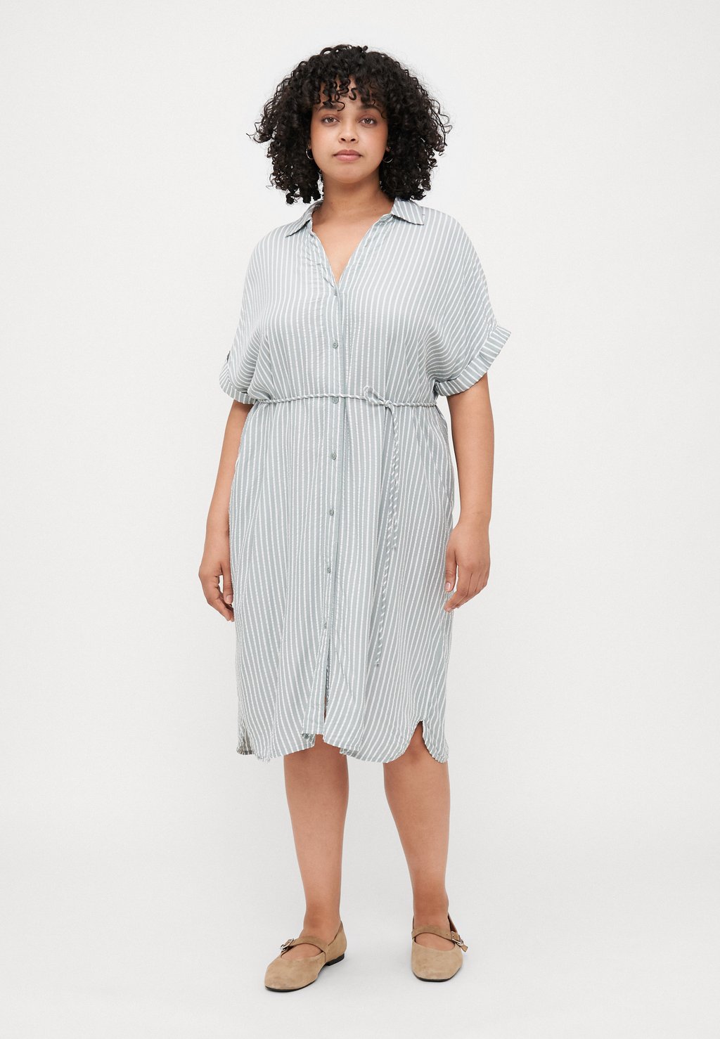 

Платье-рубашка CARPENNA LOOSE DRESS ONLY Carmakoma, серый