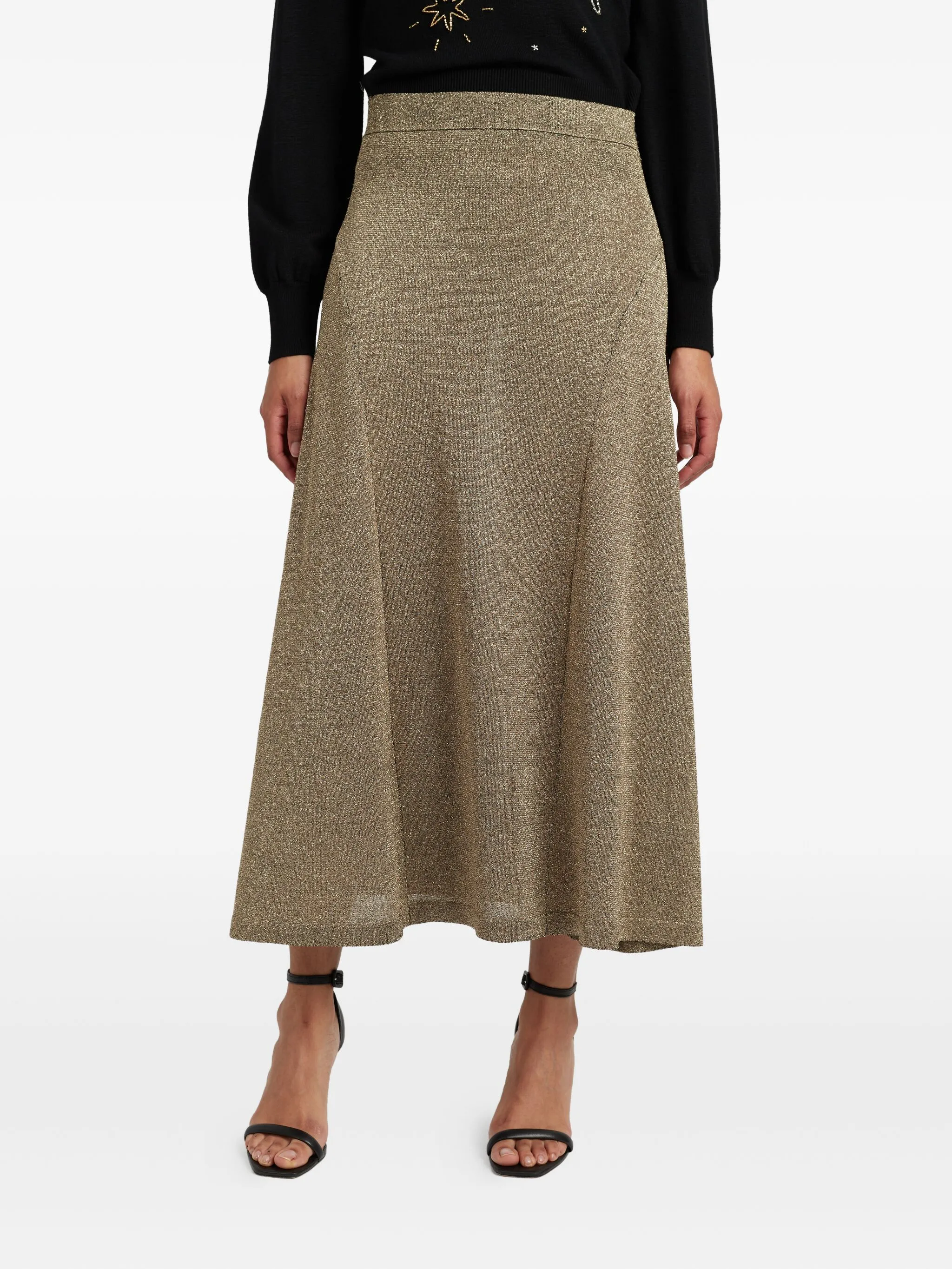 

Юбка миди с эластичным поясом Chinti & Parker, золотистый