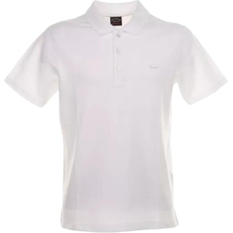 

Поло с детализированным логотипом Paul & Shark, белое