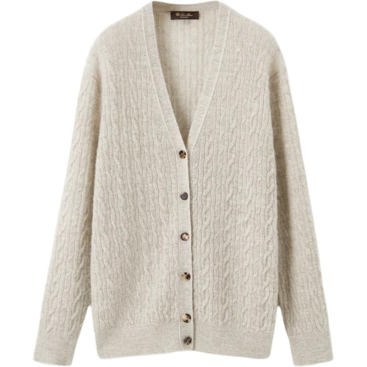 

SS26 Кашемировый свитер Women's Loro Piana, butter sky синий/snow