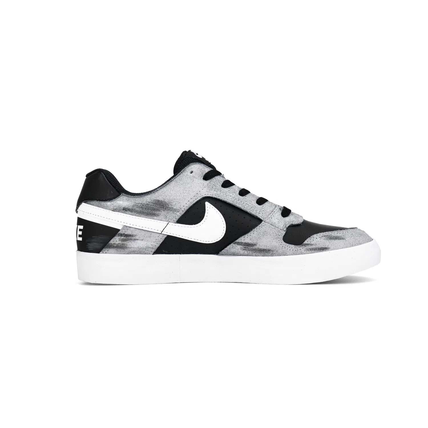 Кроссовки скейтбордические Nike SB Delta Force VULC Pure Black White — фото 3